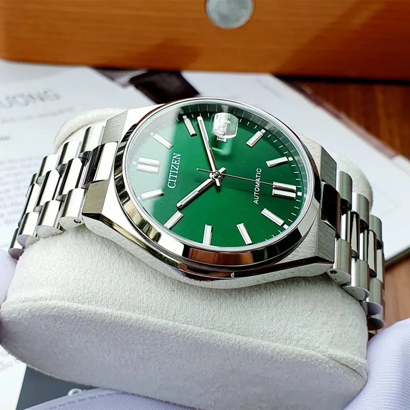 Citizen Tsuyosa Automatic Green Dial Men's Watch- NJ0150-81X